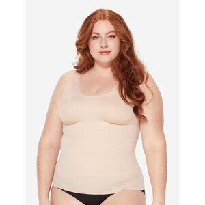 NWT RUBY RIBBON HERITAGE SHEER CAMI PALE ADJSTBL STRAPS NO BRA SHAPEWEAR 1806